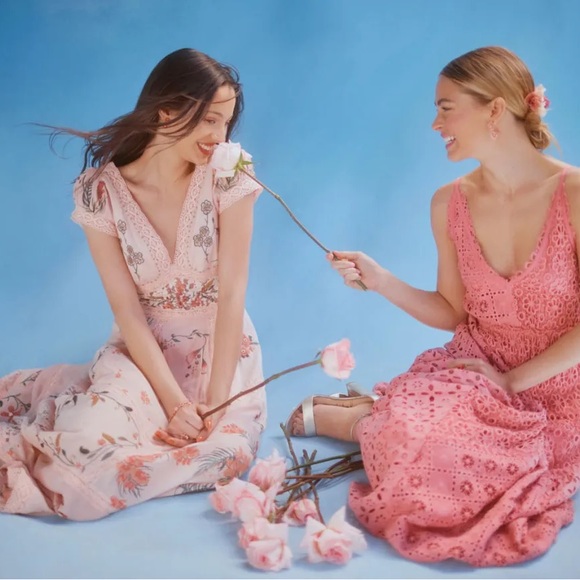 Rare & Soldout Free People x BHLDN Sienna Dress 🌸🤍 - Picture 5 of 6